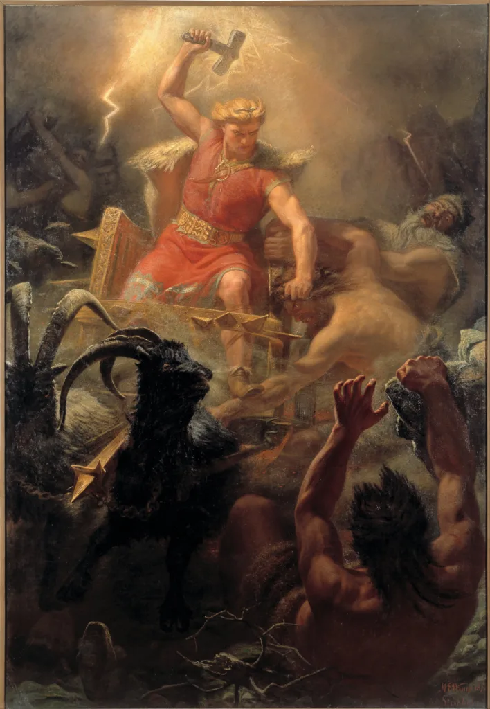 Thorr fighting the Giants